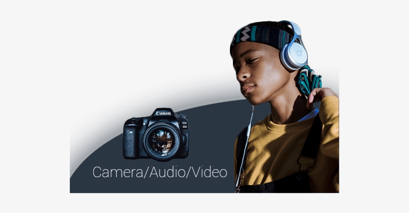Cameras & Photography - Headphones, transparent png