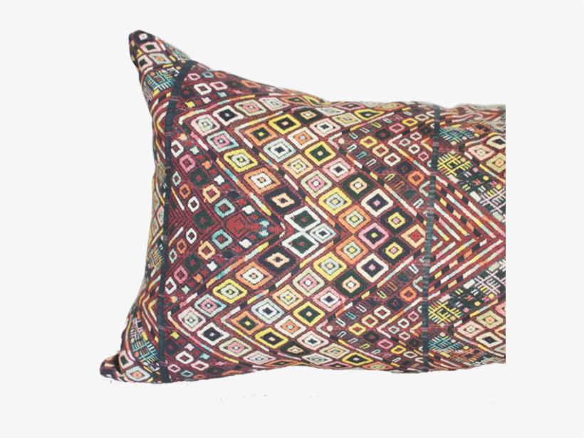 Pink Diamond Huipil Printed Pillow - Cushion, transparent png