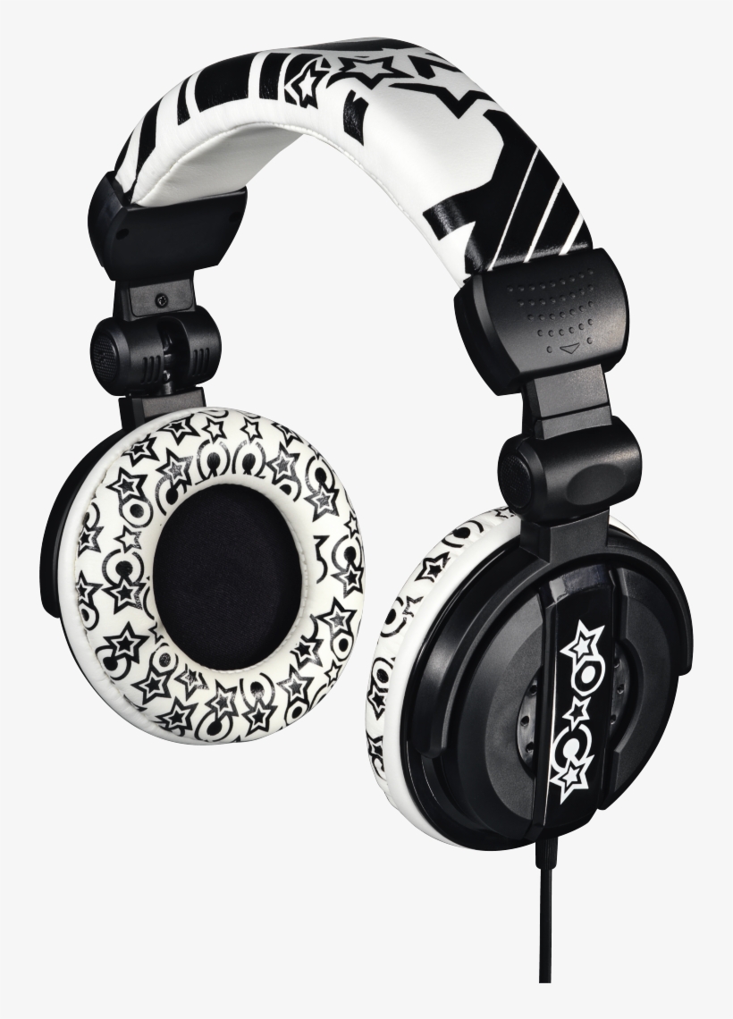 "dj" Over-ear Stereo Headphones, Black/white - Hama Over-ear Stereo Headphones Dj - Headphones - Full, transparent png
