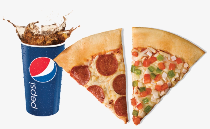 Slice Of Pizza With Drink, transparent png