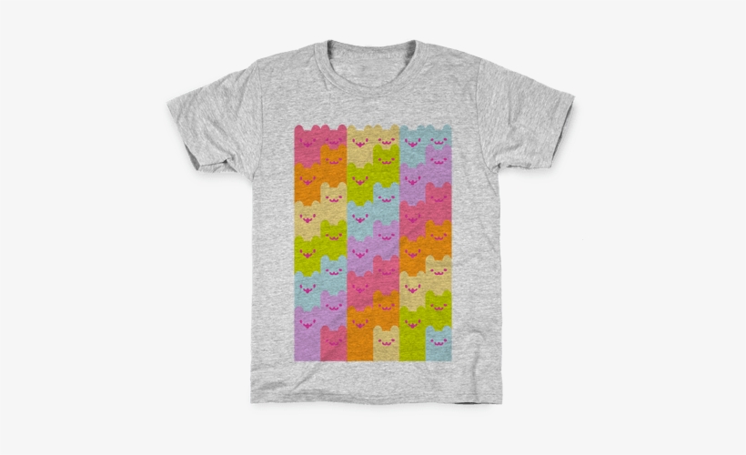 Pastel Rainbow Cats Kids T-shirt - Exercise So I Can Live A Happy Healthy Life With My, transparent png