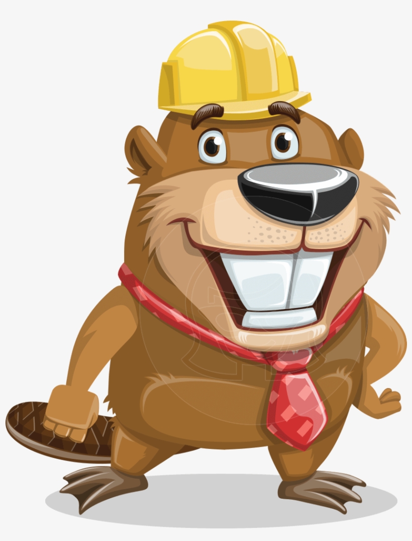 Bent The Beaver - Beaver Cartoon, transparent png