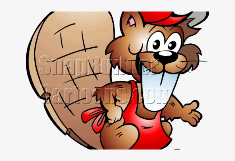 Drawn Buck Beaver - Beaver Mascot, transparent png