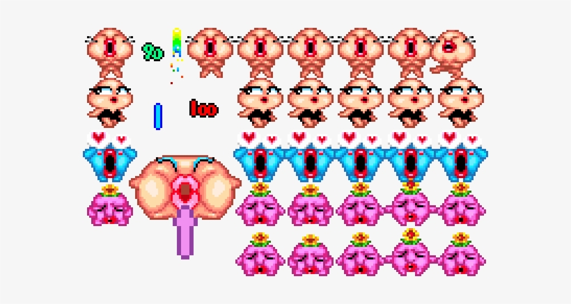 The Blue Fellows Are Horrified, Yet In Love - Space Invaders 95 Sprites, transparent png
