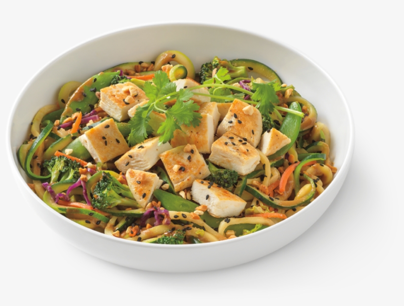 Zucchini Spicy Peanut Saute With Grilled Chicken - Escargot, transparent png