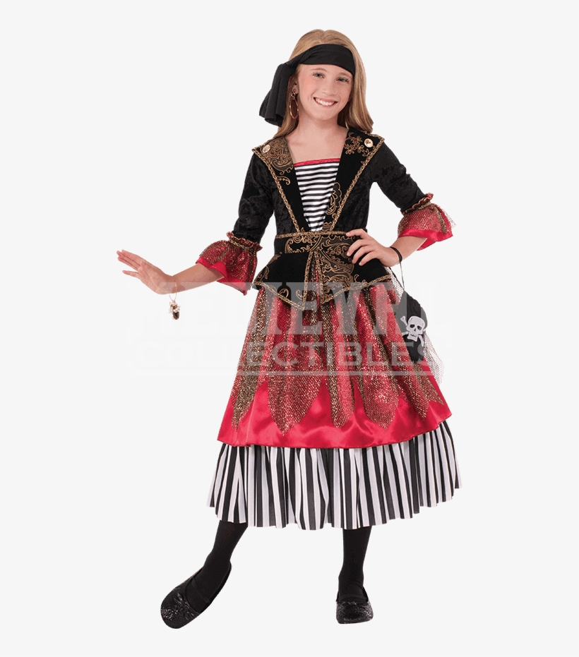 Girls Crimson Caribbean Pirate Costume - Wacoal Basic Benefits Contour Underwire Bra (toast/sand, transparent png