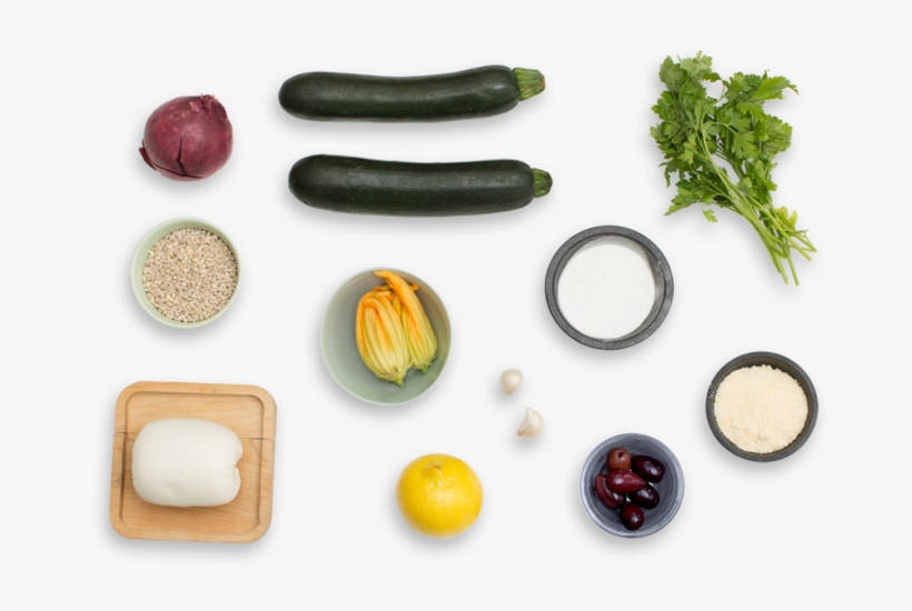 Mozzarella & Barley-stuffed Zucchini With Crispy Squash - Squash Blossom, transparent png