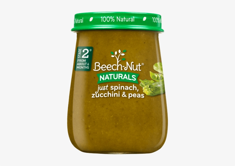 Naturals Just Spinach, Zucchini & Peas Jar - Beech Nut Naturals Just Green Beans, transparent png