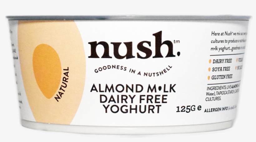 Almond - Nush Almond Milk Yoghurt, Caramel And Hibiscus (125g), transparent png