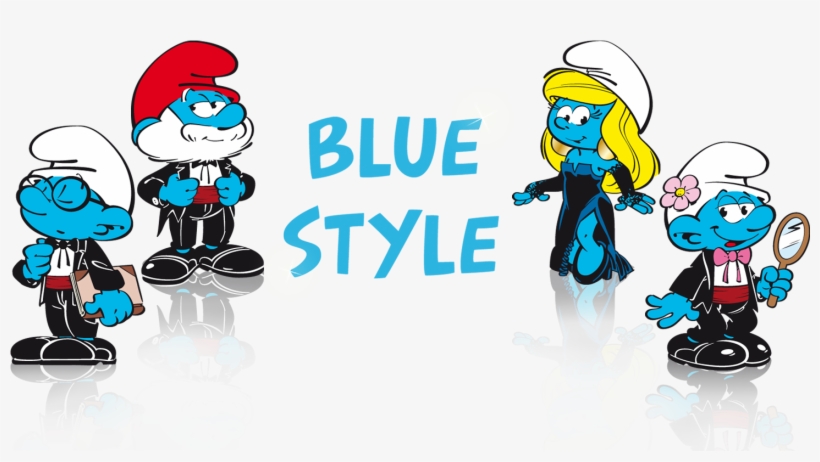 Smurfs - Smurfs Blue Style Papa, 3 Pc, transparent png