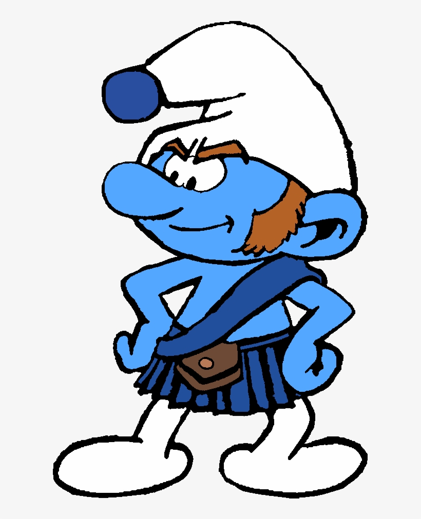 Gutsy Smurf, transparent png