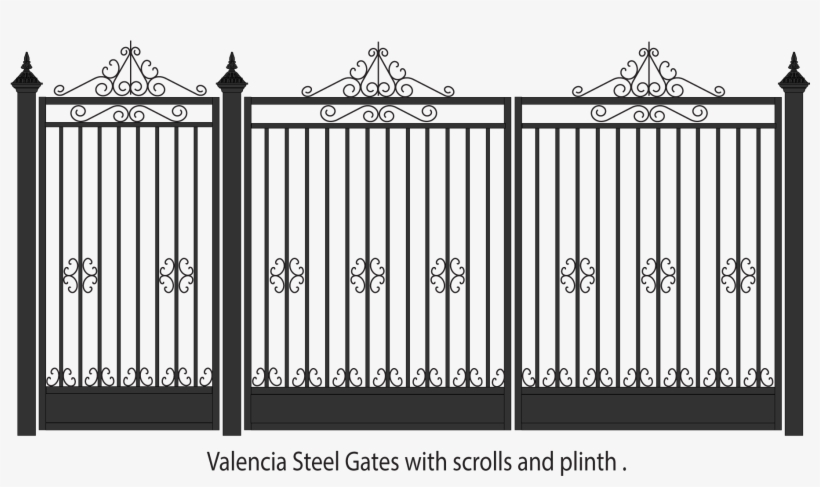 Driveway Drawing Metal Gate Detail - Iron, transparent png