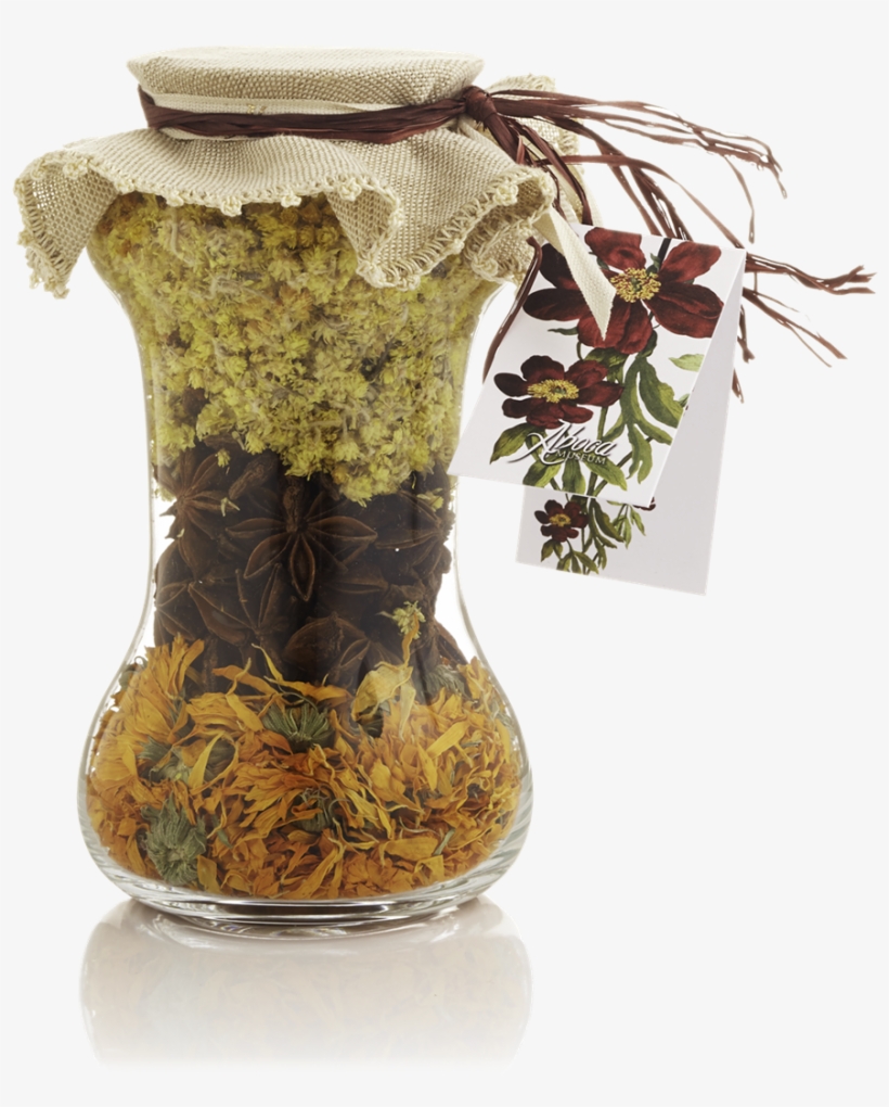 Large Glass Jar With Dry Herbs - Dried Herbs Png Transparent, transparent png