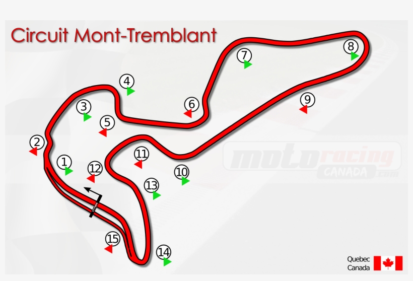Circuit Mont-tremblant Circuit Layout, Weather, Track - Diagram, transparent png