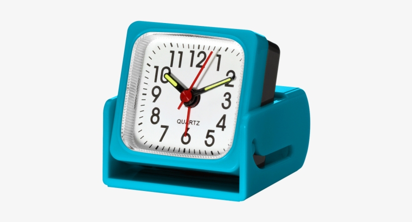 Analog Ascending-volume Travel Alarm Clock - Analog Travel Alarm Clock - Black, transparent png