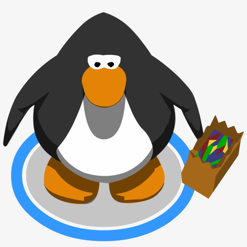 Trick Or Treat Bag In Game - Red Penguin Club Penguin, transparent png