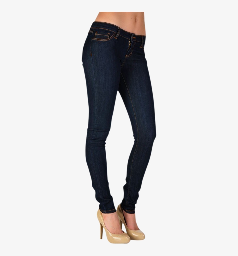 High Waisted Skinny Cello Jeans - Jeans Racing Stripe, transparent png