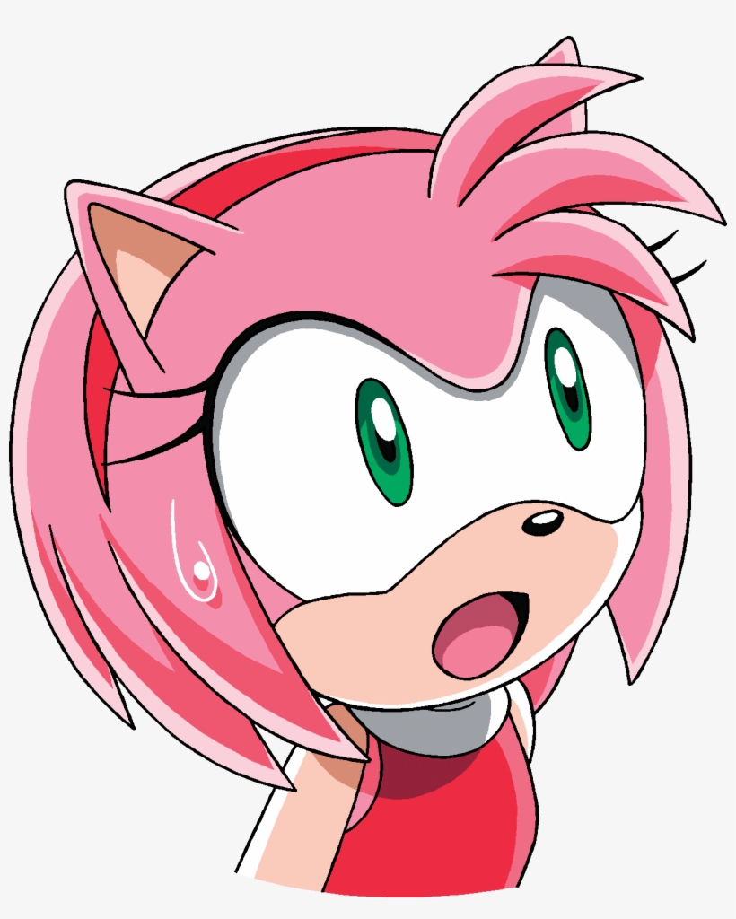 Sonic X Surprise - Sonic The Hedgehog Amy Surprised, transparent png