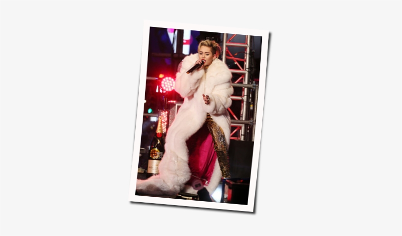 Miley Cyrus Guitar Chords For Santa Claus Is Coming - ロング ファー コート 白, transparent png