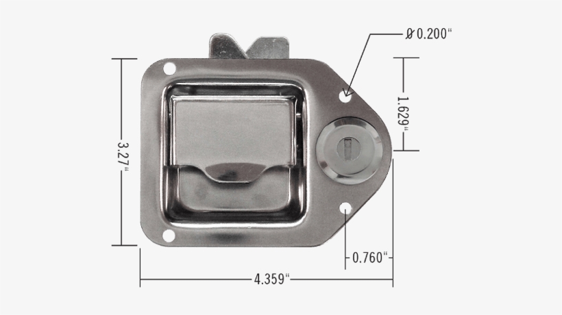 Toolbox Handle Dimensioned - Jeep Wrangler Bolt Lock, transparent png