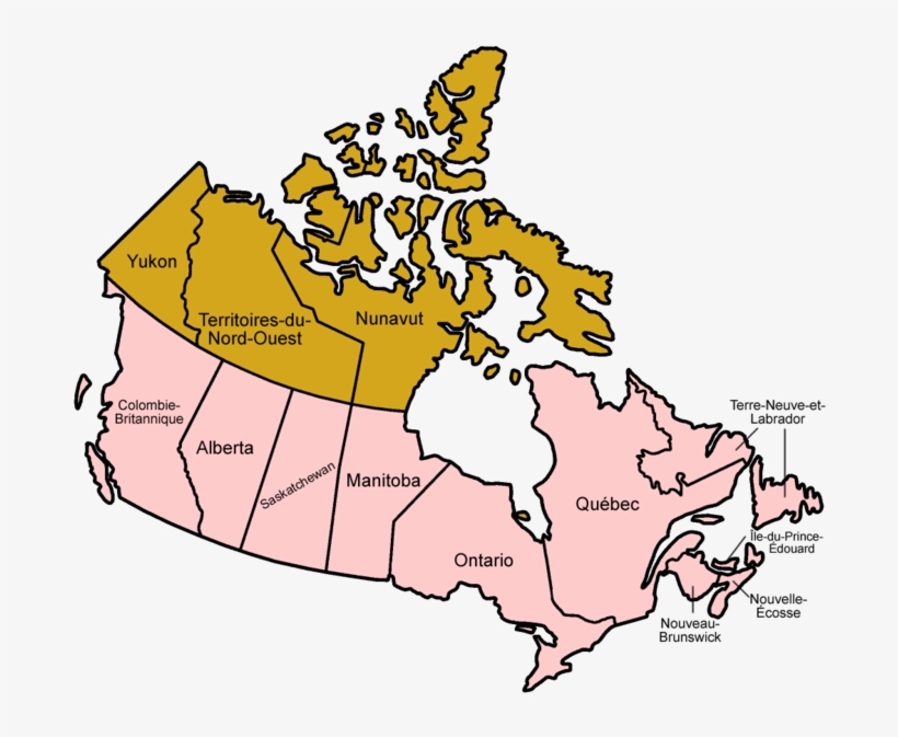 Canada Provinces French - Provinces And Territories Of Canada In French, transparent png