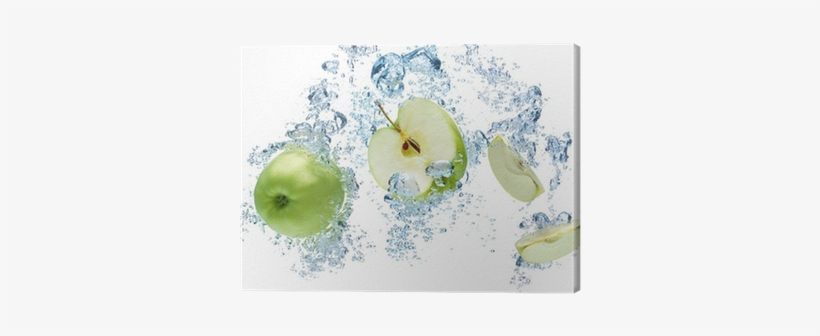 Manzana Verde Con Agua, transparent png