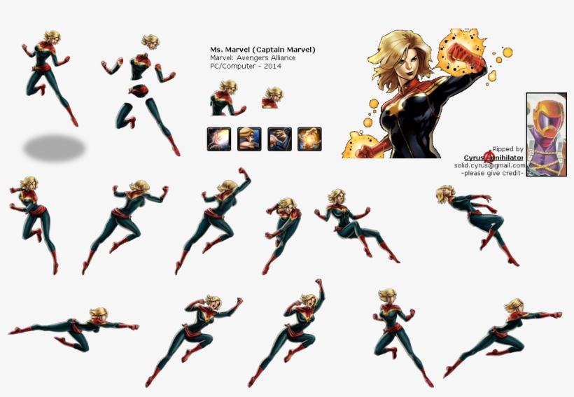 Click For Full Sized Image Ms - Miss Marvel Avengers Alliance, transparent png