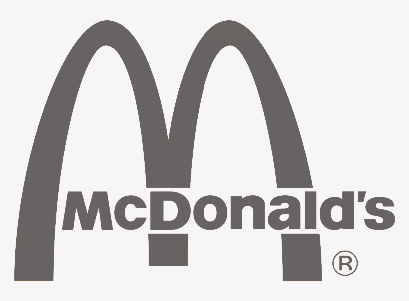 Mcdonalds Logo Grey, transparent png