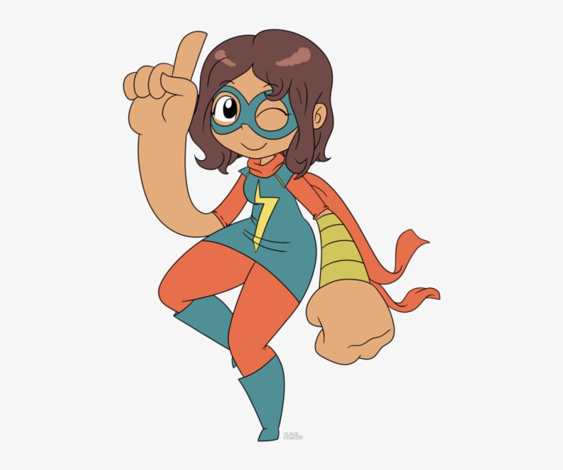 Stretchy Cutie - Ms. Marvel, transparent png