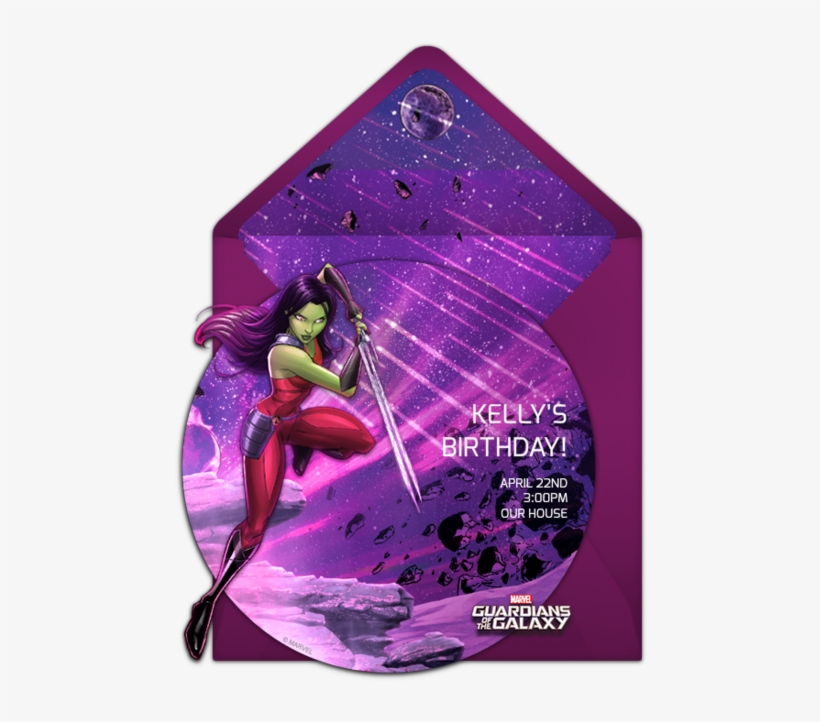 Gotg Gamora Online Invitation - Fairy, transparent png