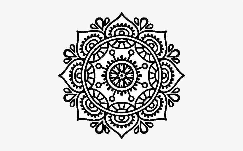 Mandala To Relax Coloring Page - Art Nouveau Ornaments Png, transparent png