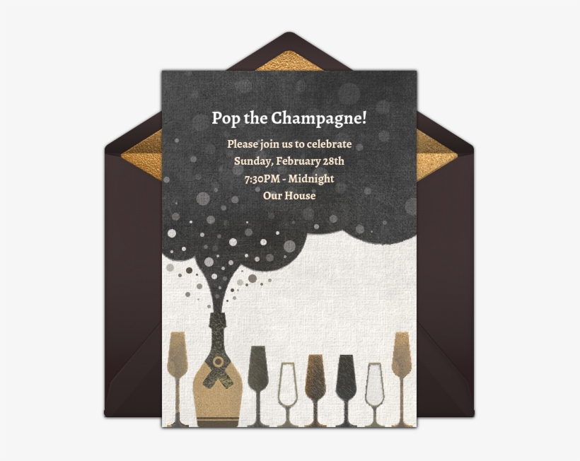 Check Out This Free Party Invitation Design Called Champagne Bottle