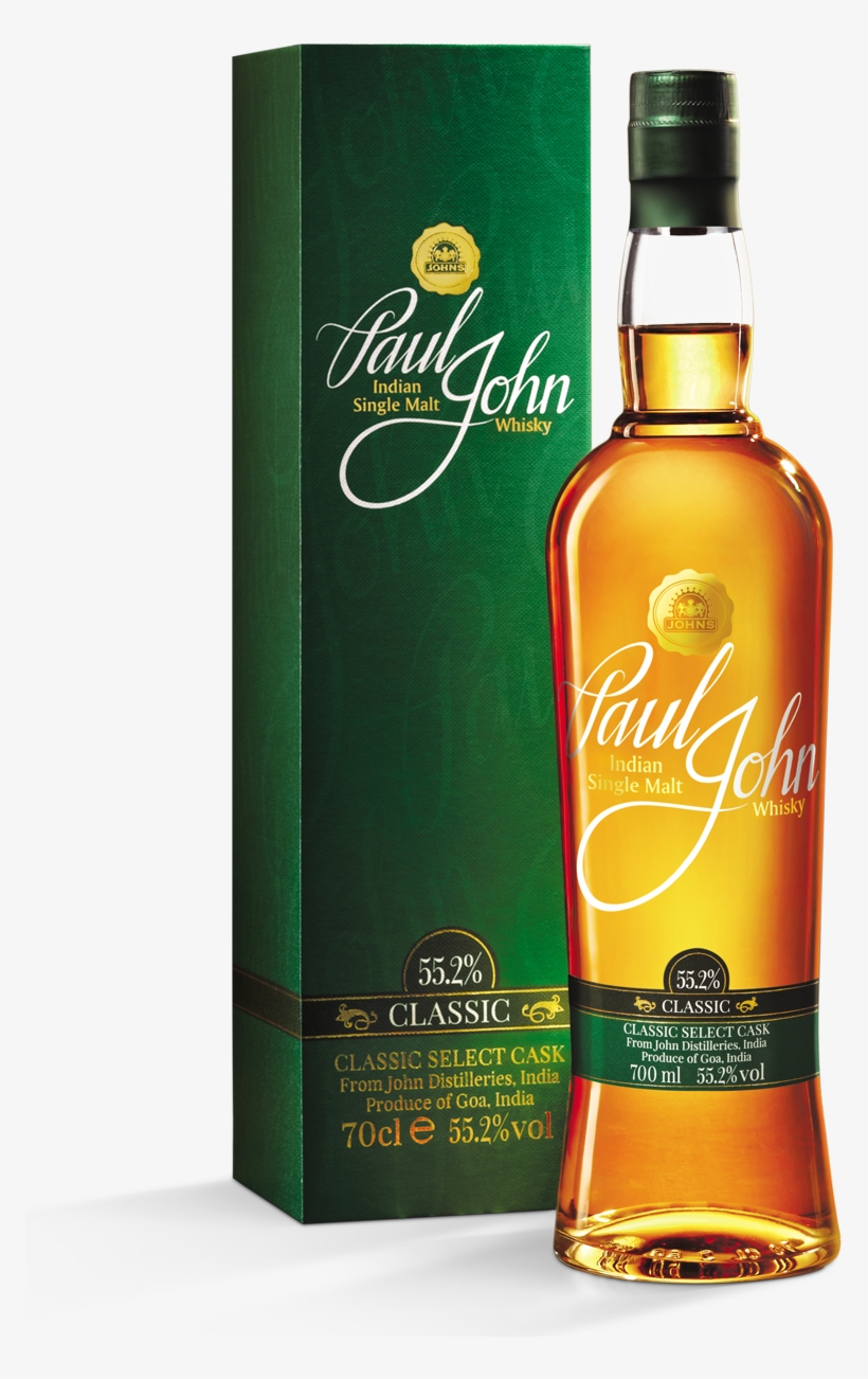 Classic Select Cask Single Malt Whisky From Paul John - Paul John Peated Select Cask Indian Single Malt Whisky, transparent png