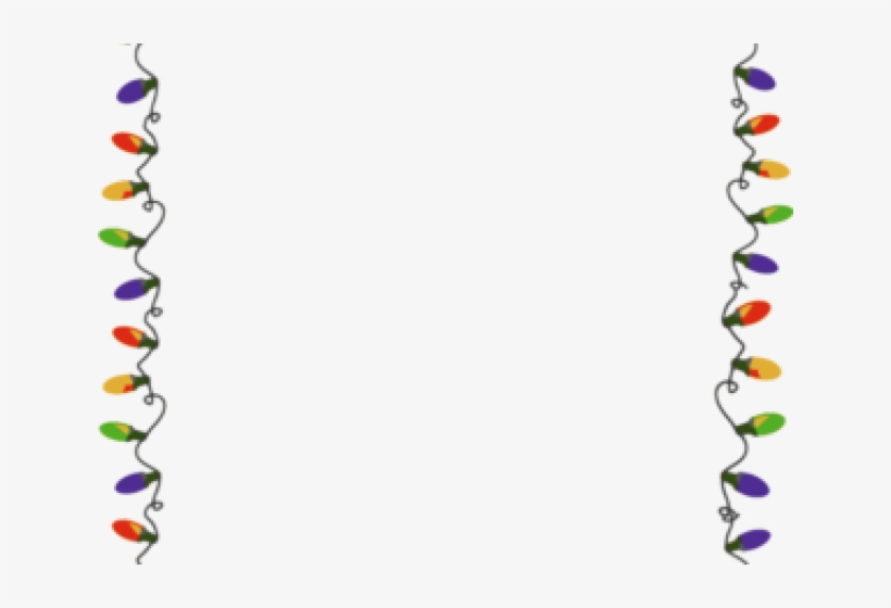 Christmas Lights Border - Christmas Lights Clip Art Border, transparent png