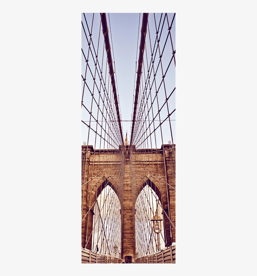 Brooklyn Bridge Door Mural Buildings & Landmarks Eazywallz Perfect