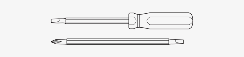 Pocket 2 In 1 Screwdriver - Straight Head Screwdriver Large And Small Png, transparent png