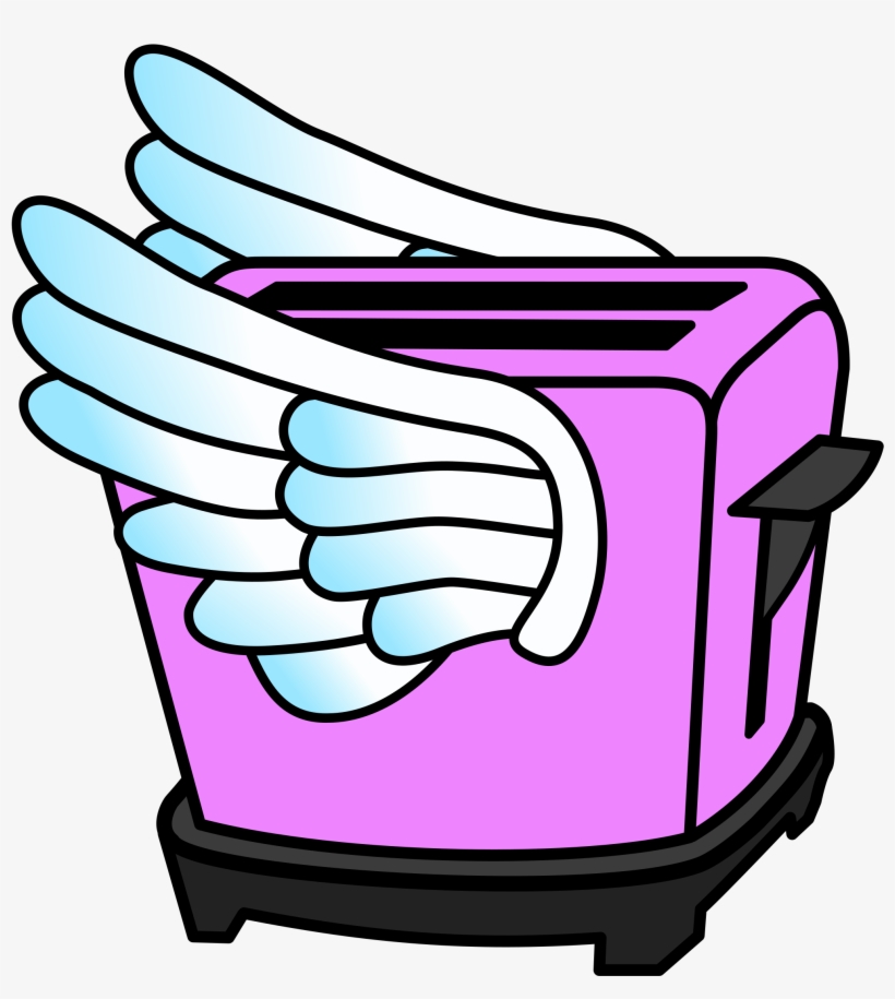 This Free Icons Png Design Of Pink Flying Toaster, transparent png