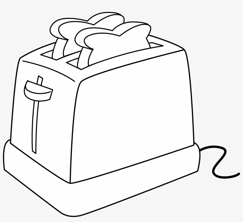 Clip Download Electric Toaster Line Art, transparent png