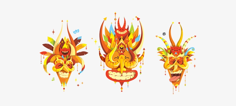 Carnival Masks - Dominican Republic Carnival Clipart, transparent png