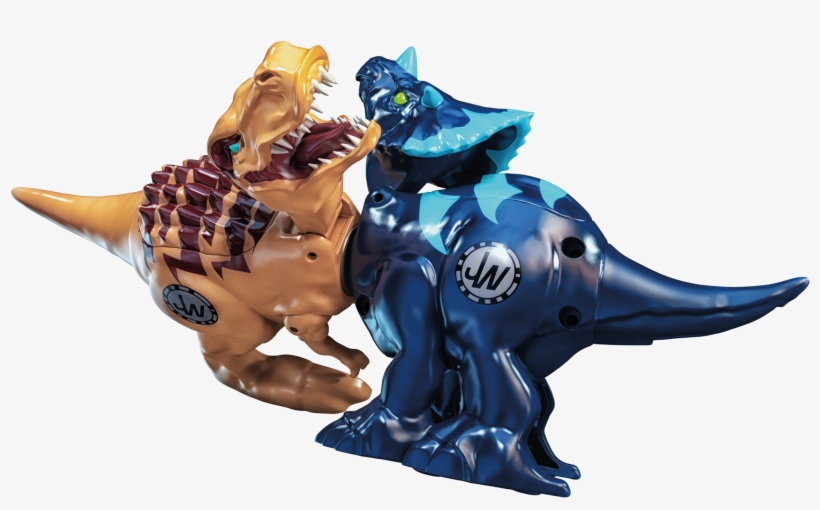 Jurassic World Brawlasaur Versus Pack Tyrannosaurus - Brawlasaurs Triceratops, transparent png