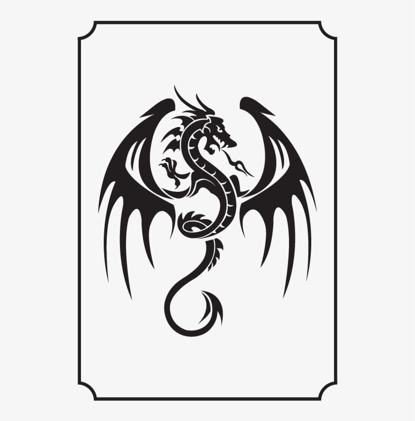 Winged-dragon - Designtorefine Fire Flying Dragon Medieval Tales Decor, transparent png