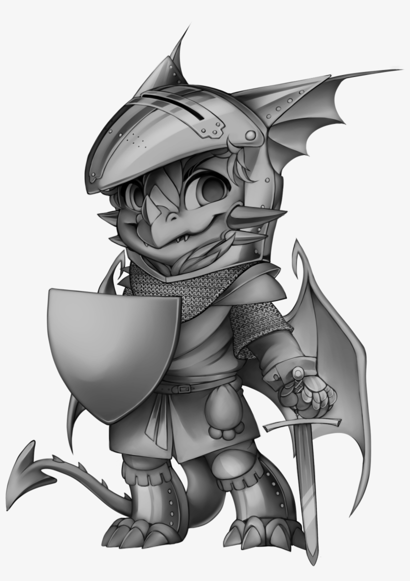 Warrior Dragon - Cartoon, transparent png