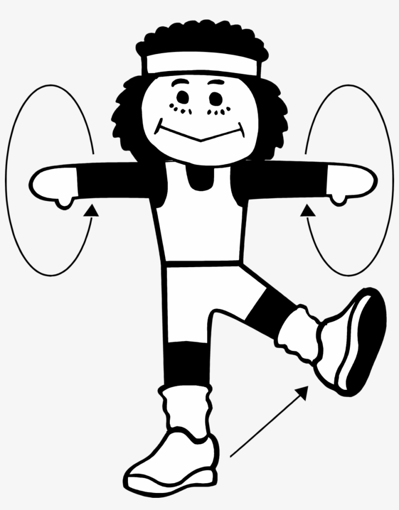 Exercising Drawing At Getdrawings Exercise Clipart Black And White