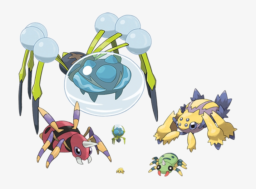 348kib, 701x526, Spiders - Dewpider Evolution, transparent png
