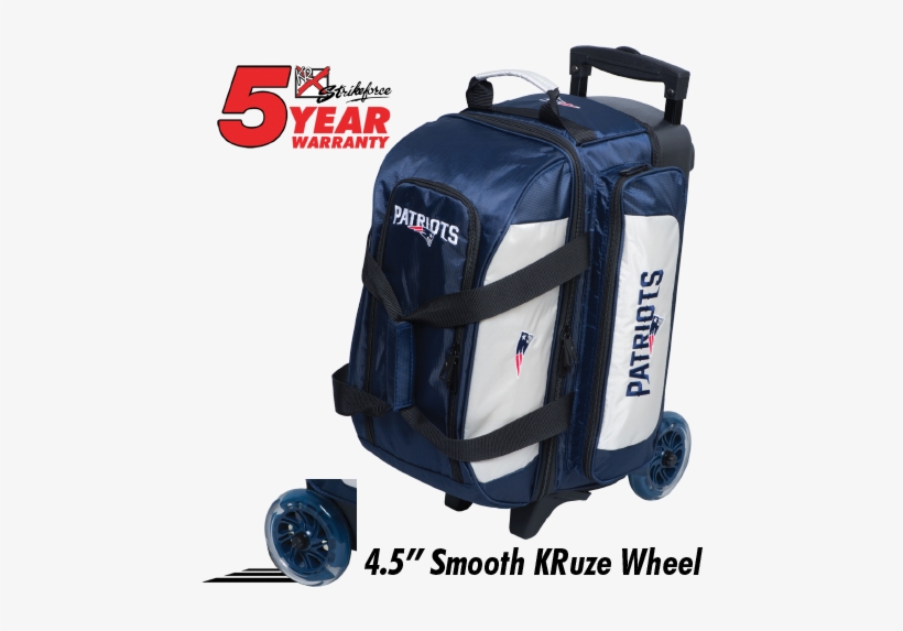 Kr Strikeforce Nfl New England Patriots 2 Ball Roller - Kr Cruiser Double Roller Black Bowling Bag, transparent png