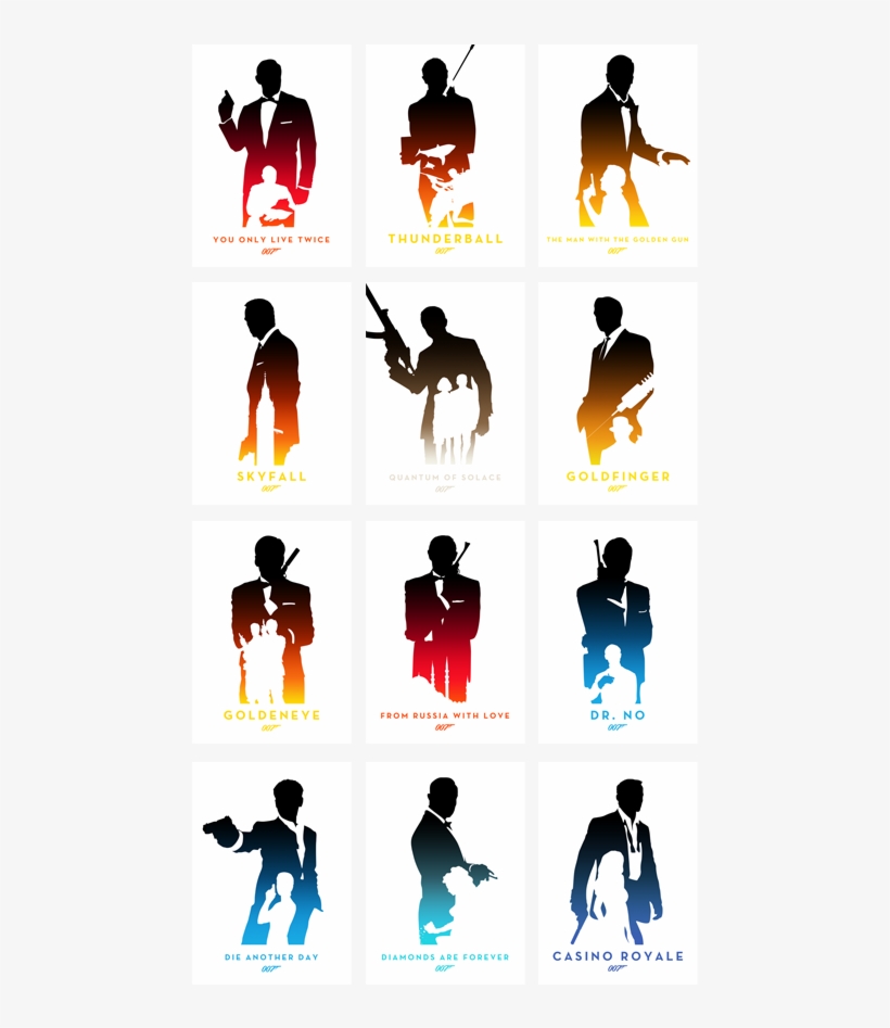 Moving Clipart James Bond - James Bond Minimalist Posters, transparent png