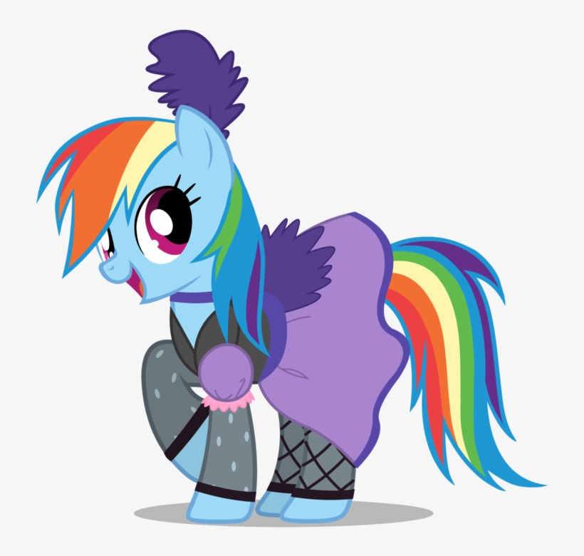 Post 26550 0 64590700 1427613884 Thumb - Rainbow Dash Wearing A Dress, transparent png