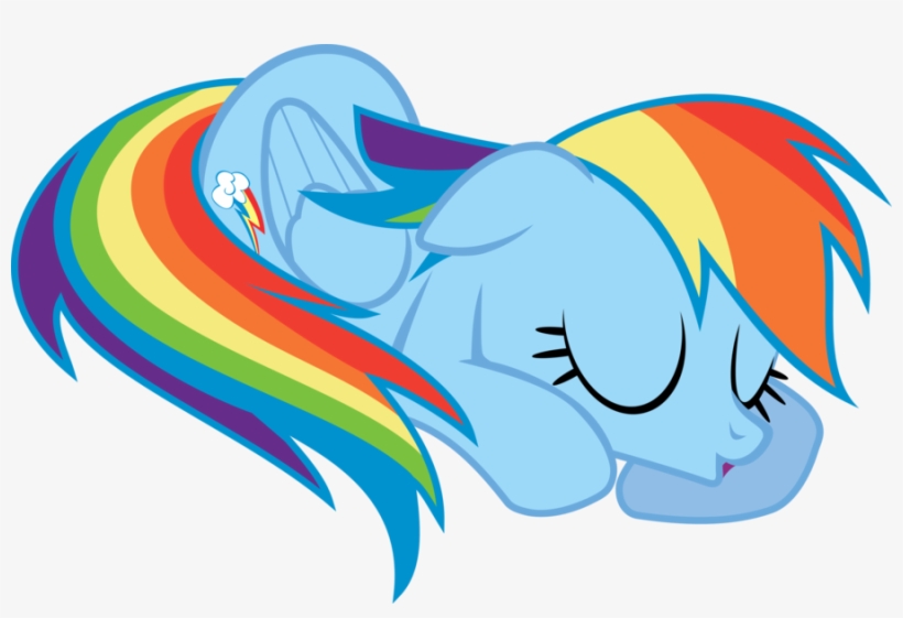 Picture Freeuse Stock Nap Time Rainbow Dash By Uxyd - Rainbow Dash Sleeping, transparent png