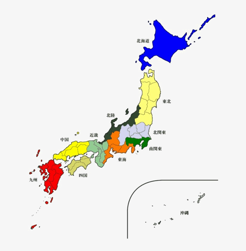 Japan Map Png Pic - Japan Map, transparent png