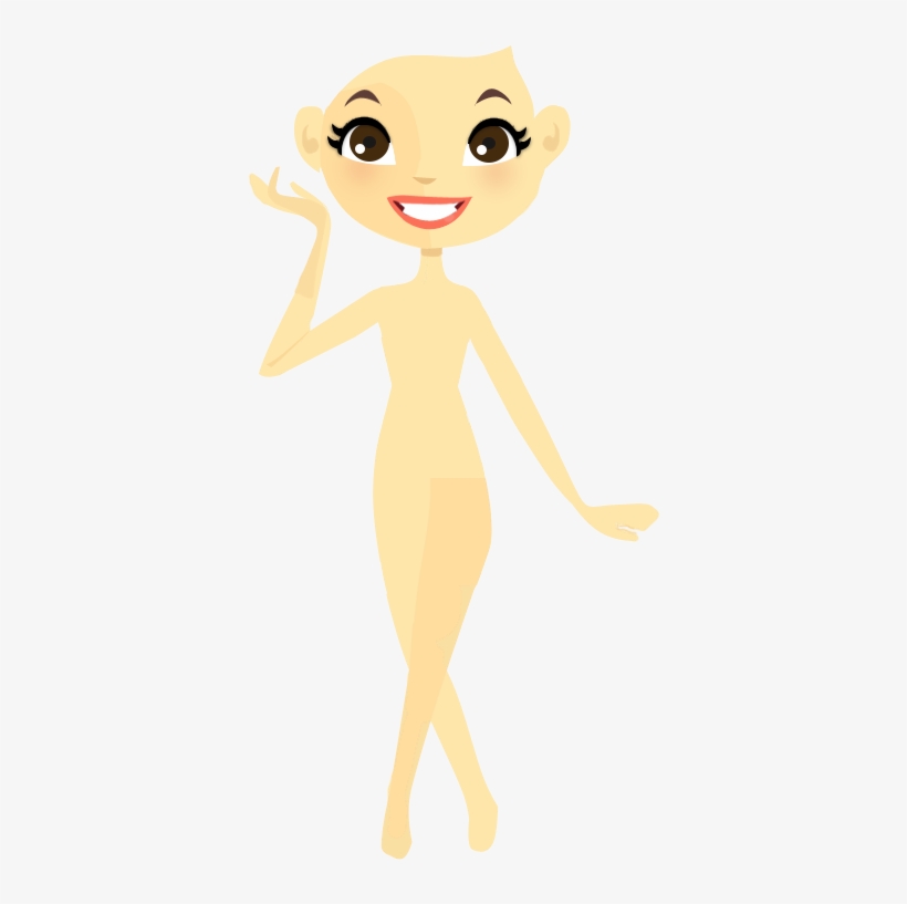 Pack Png Roupas,sapatos Para Dolls - Bases Para Dolls Png Sin Pelo, transparent png